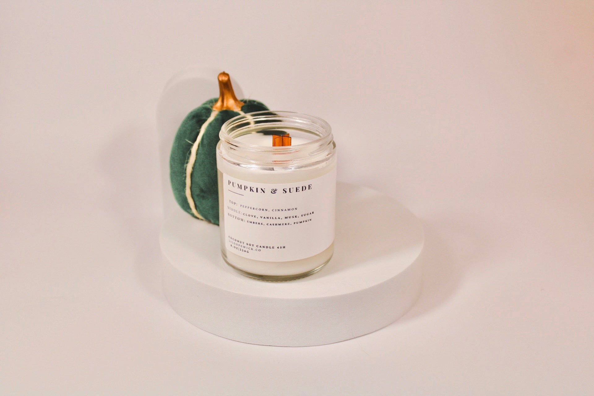 Pumpkin Suede Candle | Lil Dope Wick.co